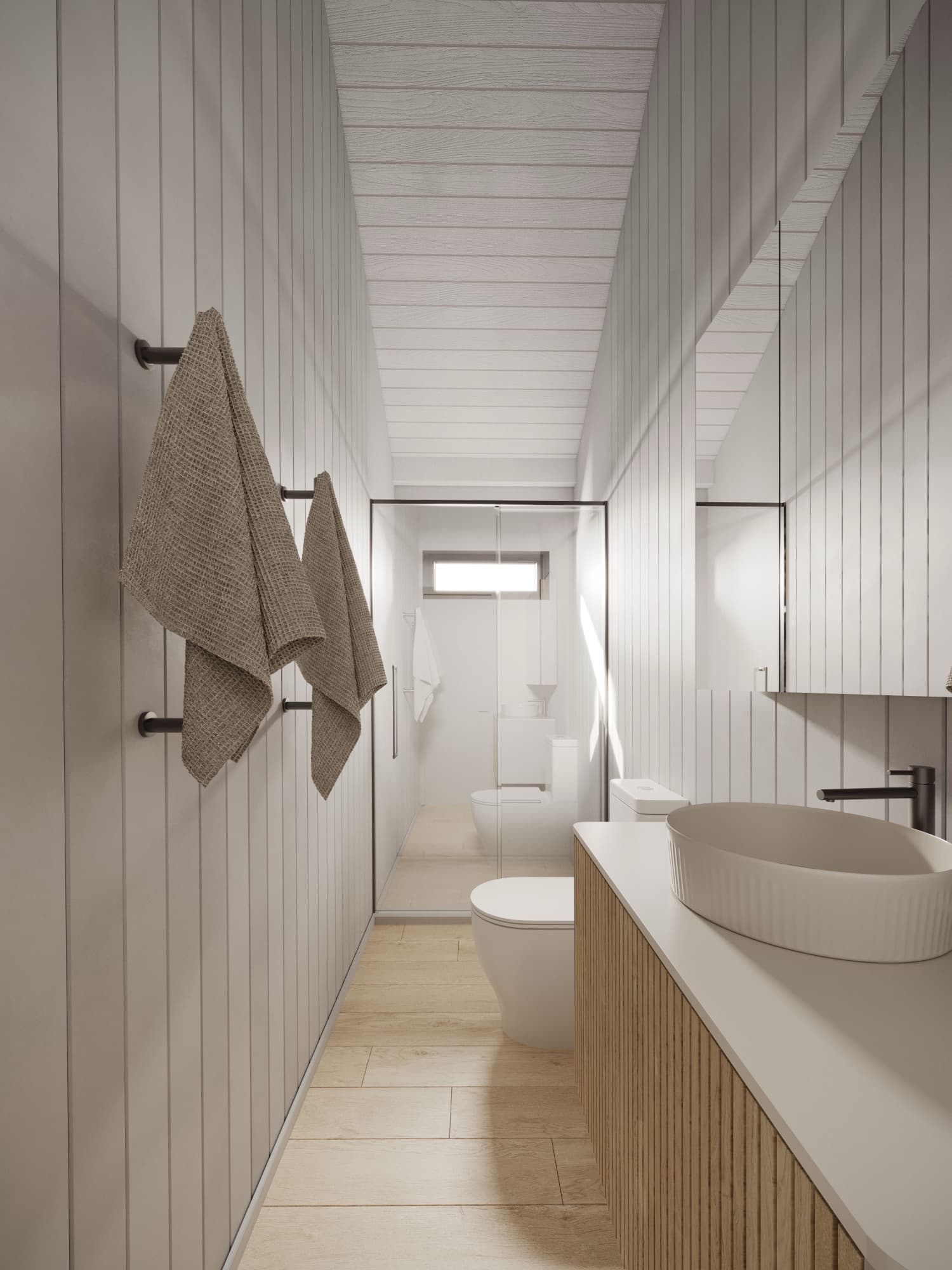 Two-bedroom bathroom